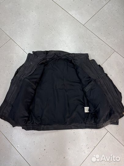 Мужская куртка бомбер кожаная 54-56