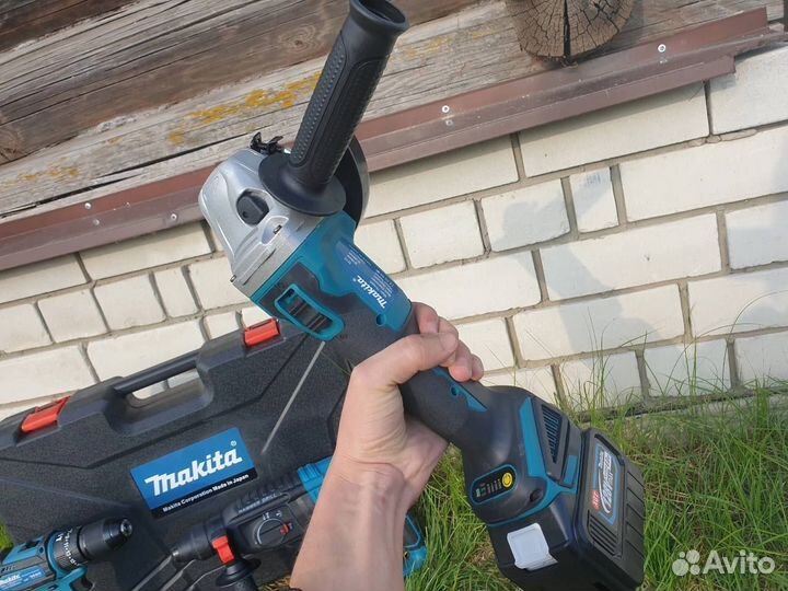 Набор 3в1 перфоратор+шуруповерт+болгарка makita