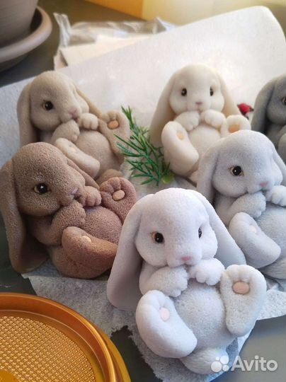 Мыло ручной работы зайка