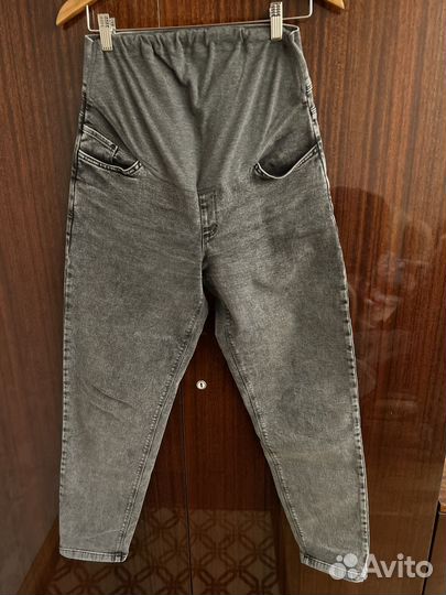 Брюки джинс momfit (цв. антрацит, Р. L)