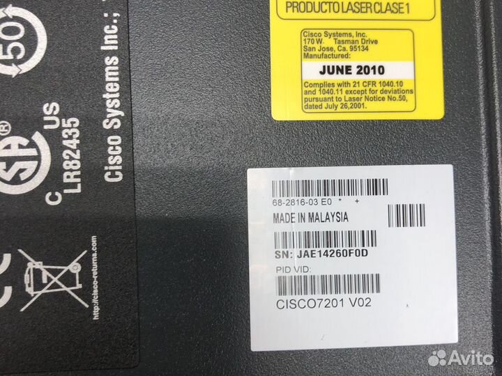 Cisco 7201v02 маршрутизатор