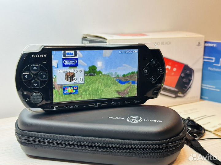 Sony PSP-3008 Black 64Gb(Full pack,3100 игр,идеал)
