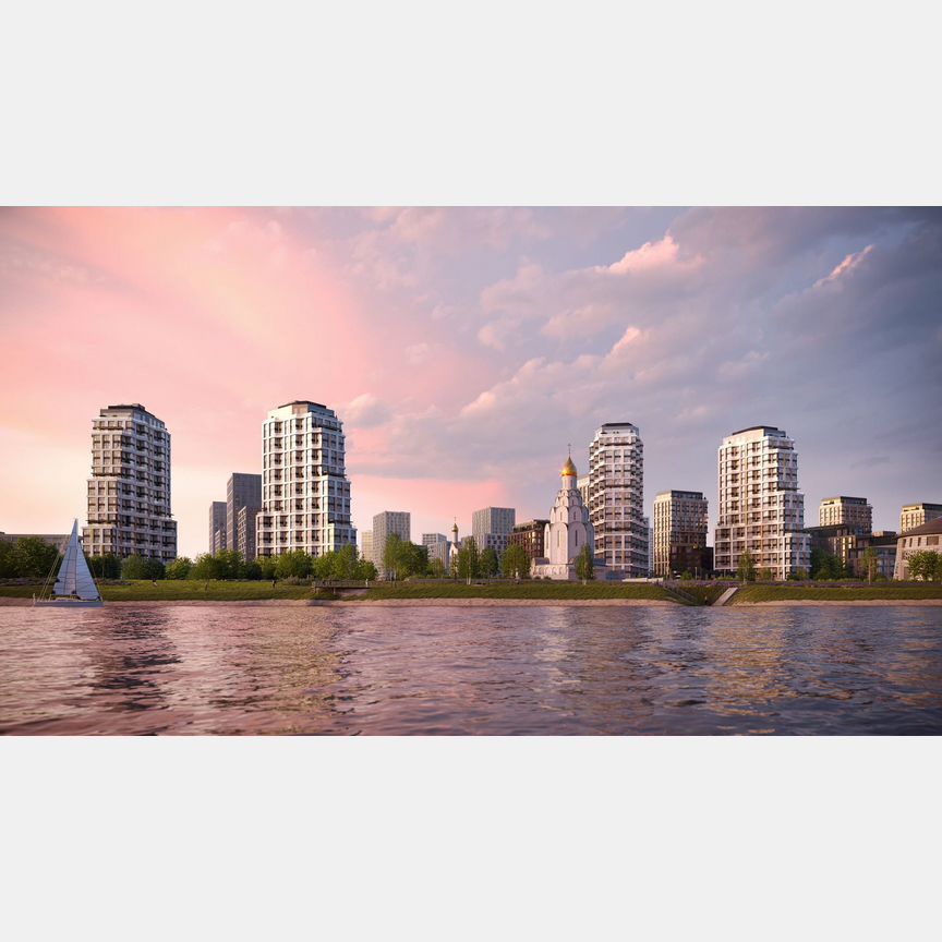 1-к. квартира, 53,4 м², 2/22 эт.