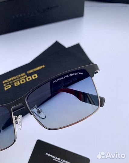 Очки porsche design голубые металлические