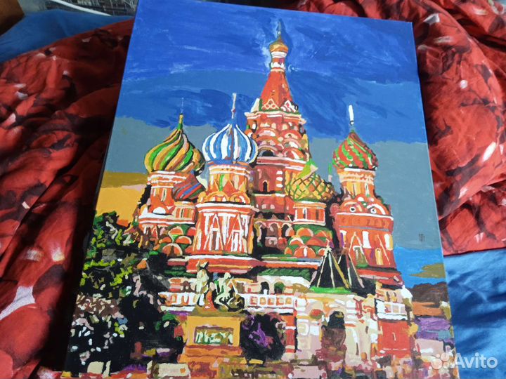 Картины по номерам раскрашенная