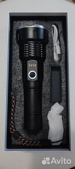 Фонарик аккумуляторный светодиодный тактический