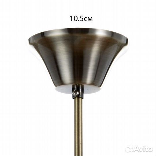 Люстра 'Кохия' 3х40Вт Е14 бронза 50х50х59(30)см