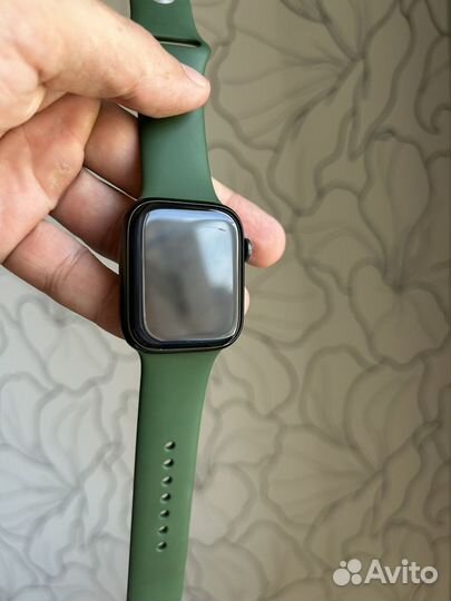 Часы Apple watch 7 45 mm green