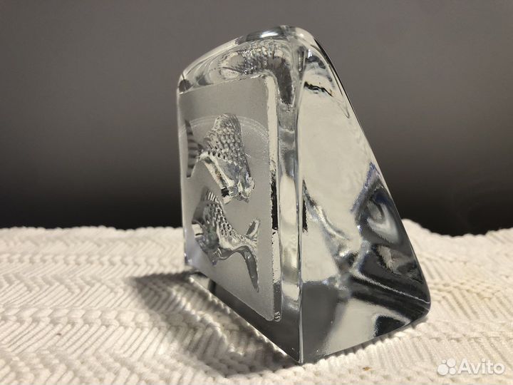 Пресс-папье хрусталь Швеция