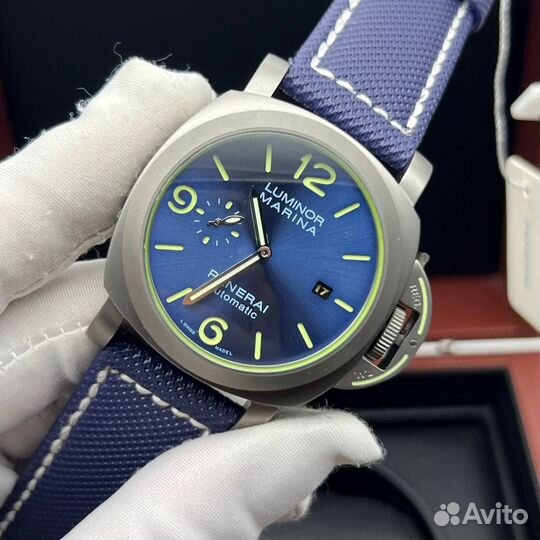 Часы мужские Panerai Luminor blue titanium