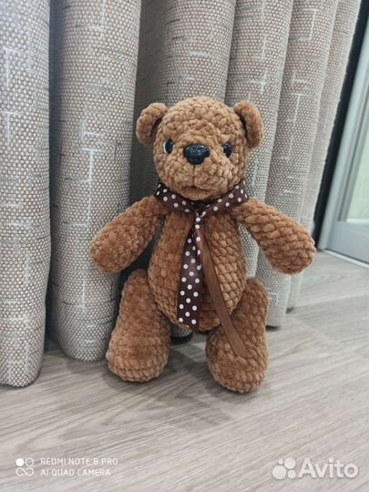Мишка вязаный