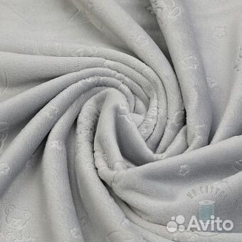 Ткань Плюш с рисунком в ассортименте