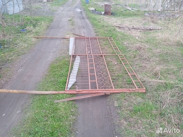 Ворота распашные бу