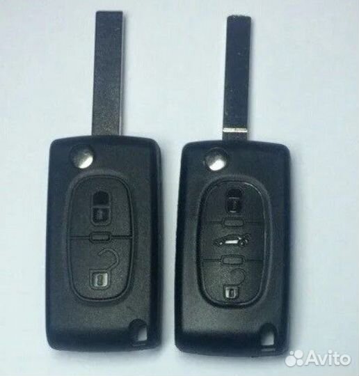 Корпус ключа Пежо Ситроен 3 кнопки