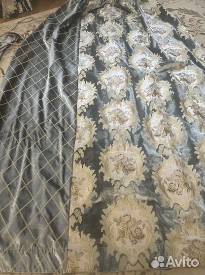 Шторы с ламбрикеном, тюль