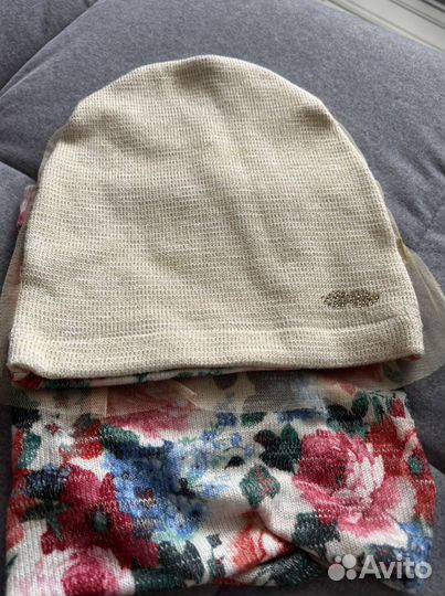 Комплект шапка и снуд для девочки