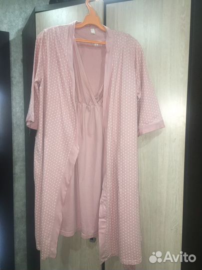 Халат и сорочка для беременных 46