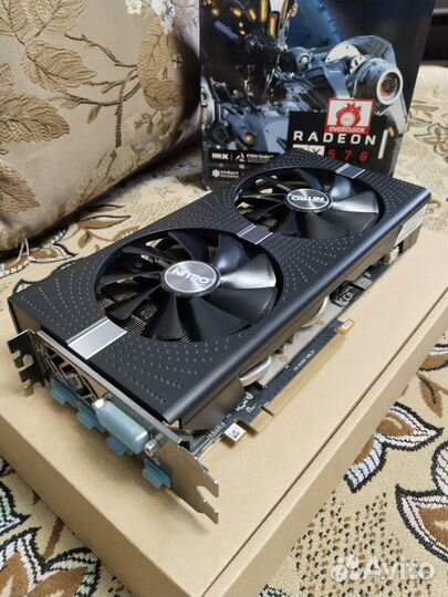 Видеокарта Rx 570 8GB Sapphire Nitro+ OC на пломбе