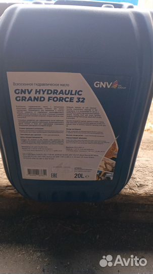 Гидравлическое масло gnv hydraulic grand force 32