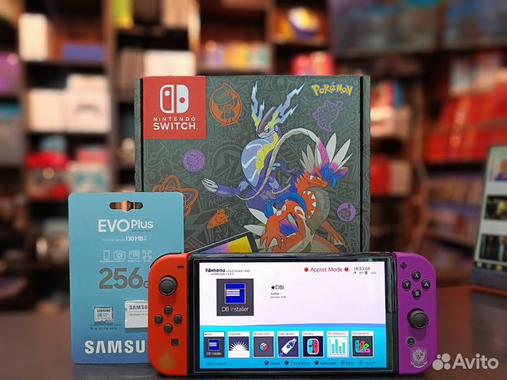 Nintendo Switch Oled Scarlet Новый Прошитый 256GB