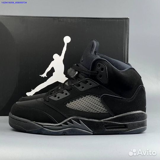 Кроссовки Nike Jordan 5 Black Cat (Арт.80097)