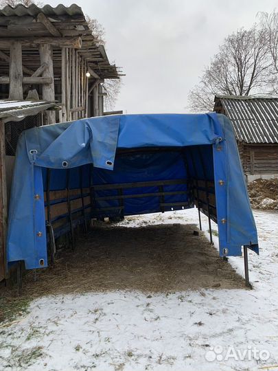 Тент с каркасом на газель