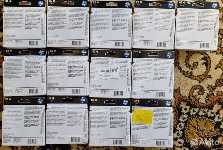 Комплект картриджей HP DesignJet 500, 800. №82, 10