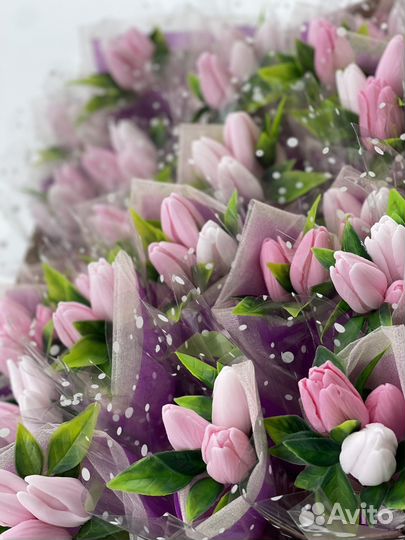 Тюльпаны из мыла к 8 марта