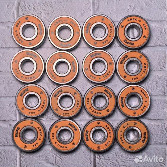 Набор подшипников Hipe 608 2RS (abec-9), 16шт