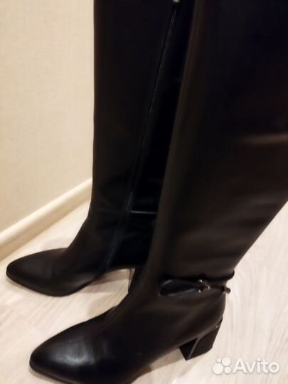 Сапоги женские натуральная кожа 40