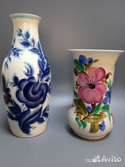 Вазы фарфор Чайка СССР кувшин лоз