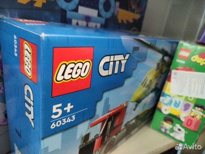 Lego City вертолет и грузовик