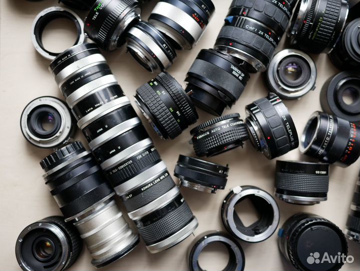 1,5х 2х 3х автофокусные, мануальные телеконверторы