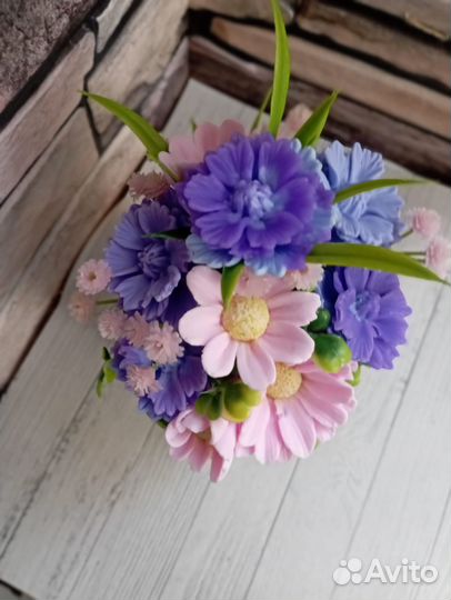 Букеты к дню учителя. Васильки