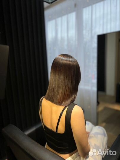 Кератиновое выпрямление волос модель