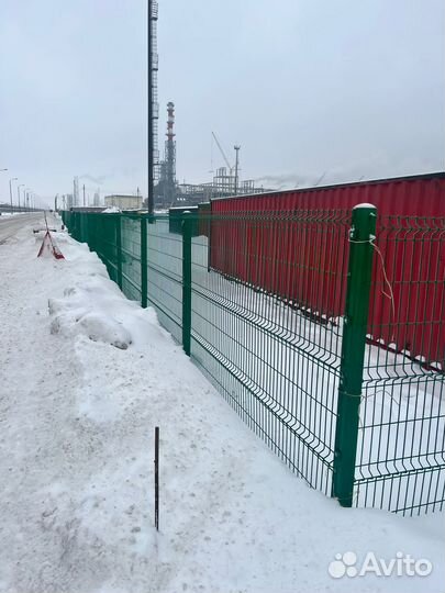 Забор 3Д, 3д панель, Сетка 3D секция забора