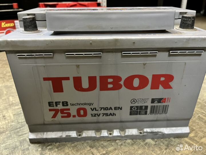 Аккумулятор Tubor 75 Ач