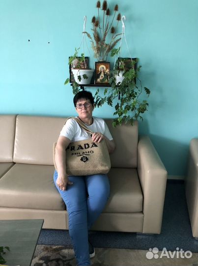 Cумка из джута и шнура