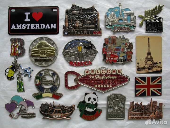 Магниты на холодильник. Часть 2. Зарубежные металл