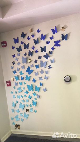 Бабочки на стену для декора фотозон, интерьера