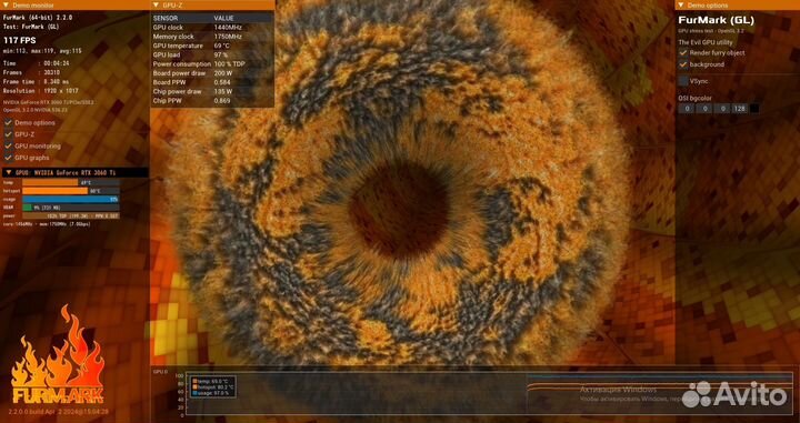 Видеокарта RTX 3060TI Palit 8gb