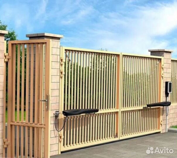 Автоматика для распашных ворот под ключ