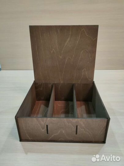 Деревянная шкатулка для чая