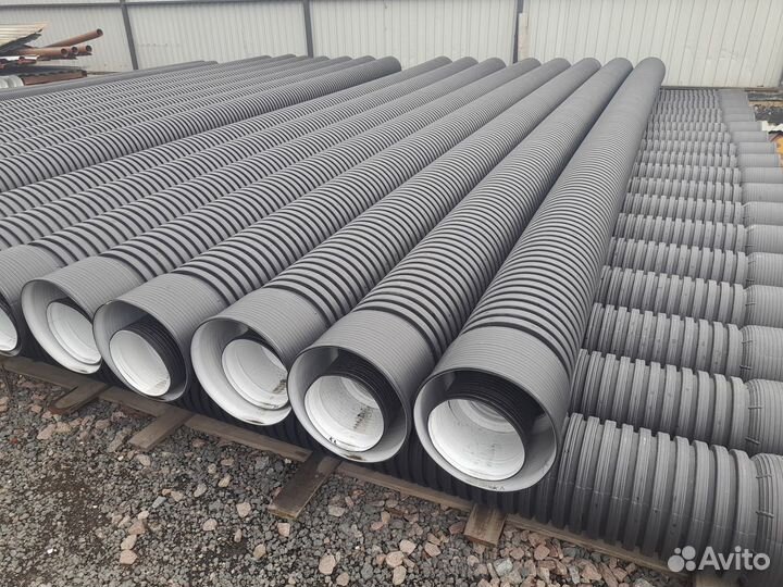 Трубы пластиковые (гофрированные) для заезда