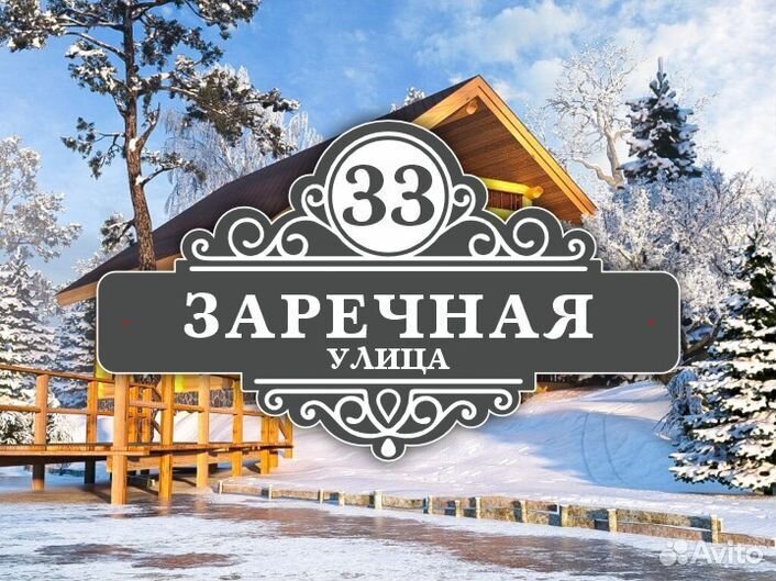 Адресные таблички из металла