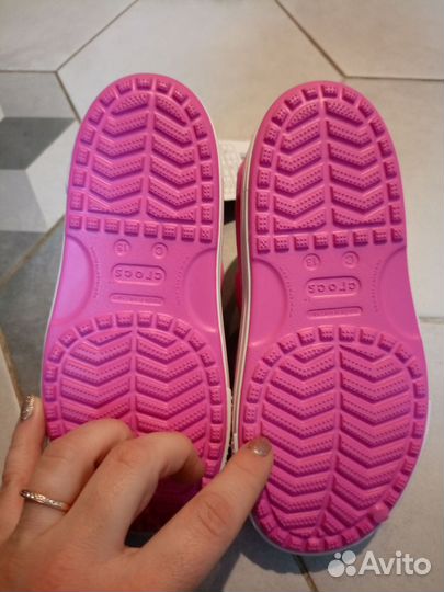 Новые Crocs Синие и Розовые размер с 27 по 33