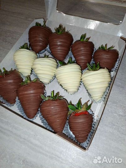 Букет клубника в шоколаде 2 часа