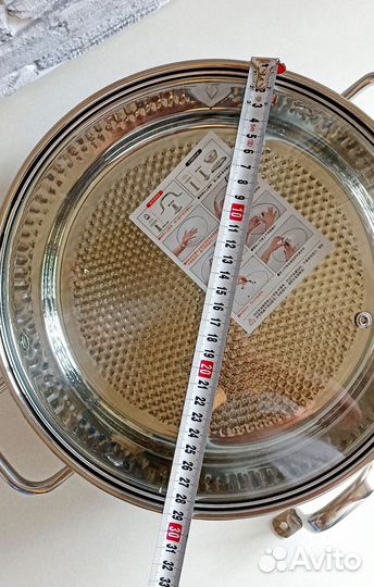 Кастрюля из нержавейки с крышкой 4- 5 литров новая