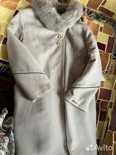 Пальто женское демисезонное 52 54 бу