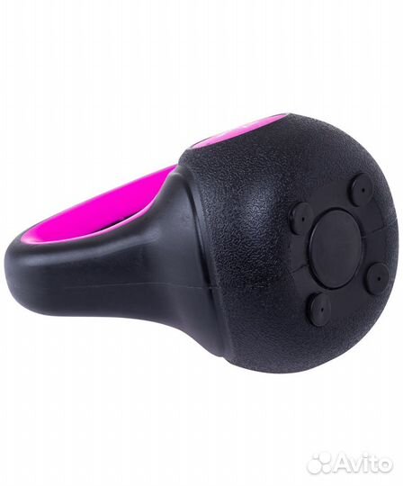 Гиря пластиковая, розовая, 2 кг